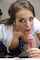 beautiful brunette blowjob