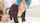 Bluehaired girl dryhumped with ballgag