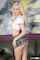 school blond skirt