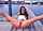 spreading legs public flashing