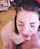 brunette facial teen