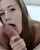 beautiful brunette blowjob