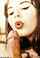 brunette thick lips lipstick