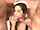 brunette double blowjob