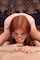 redhead glasses blowjob