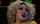 blonde lipstick curly hair