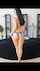 shiny hotpants long balck hair bed