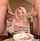 blonde threesome eating