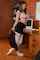 white girl brunette secretary