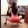 office dark hair on knees