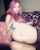 big ass pink hair tatoo