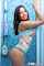 dildo shaved brunette