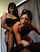 lesbian strap on dark hair