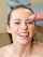 facial cum brunette