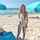 teen redhead beach