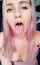 ahegao pink hair white girl