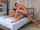 flexible brunette splits