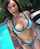 busty swimsuit brunette