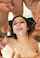 blowbang brunette facial