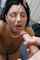 cum facial brunette