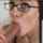 blowjob glasses green eyes