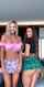 skirt blonde brunette