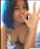 amateur natural tits blue hair