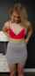 porn ad red bra skirt