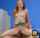 redhead small tits office