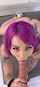 dick blowjob purple hair