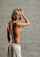 blonde model topless