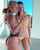 blonde black swinsuit model