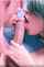 blue hair pink hair blowjob