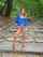 outdoors flashing blonde