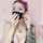 pink hair deepthroat mask