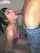 blowjob kneeling brunette