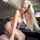 blonde big tits van