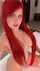 red hair fishnets red fishnets