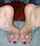 foot barefeet sandals nail paint