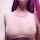boobs purple hair teen