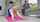 blonde bigtits yoga