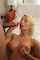 blond cum on tits cum covered