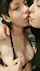 lesbian kissing licking