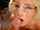 blonde glasses facial