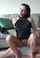 milf cowgirl black dress