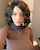 breasts hair sweater