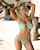 blonde latina green bikini