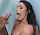 brunnete facial cumshot