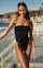 brunette swimsuit model