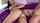 milf brunette purple bed